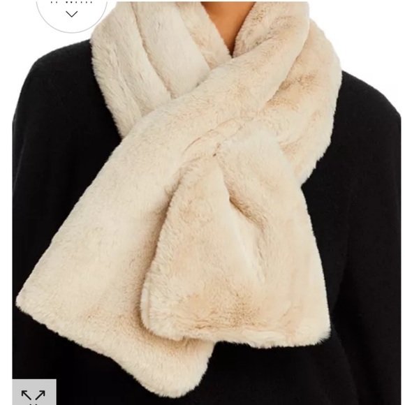 Accessories - Cross Scarf Faux Rabbit Fur Double-sided Soft Washable Neck Warmer Collar Mini